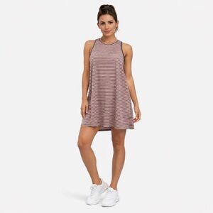 Offer Accepted Skechers Pink and Black Striped Swing Top M-L